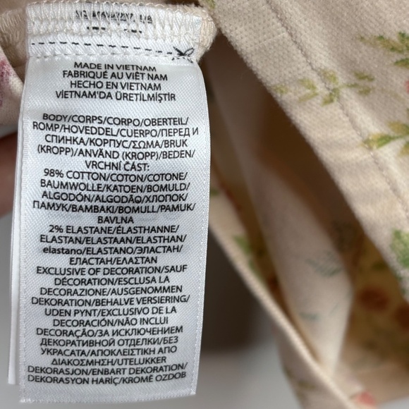 Polo Ralph Lauren Floral Corduroy Overall Dress 12 Cottage Preppy School READ - Picture 7 of 11